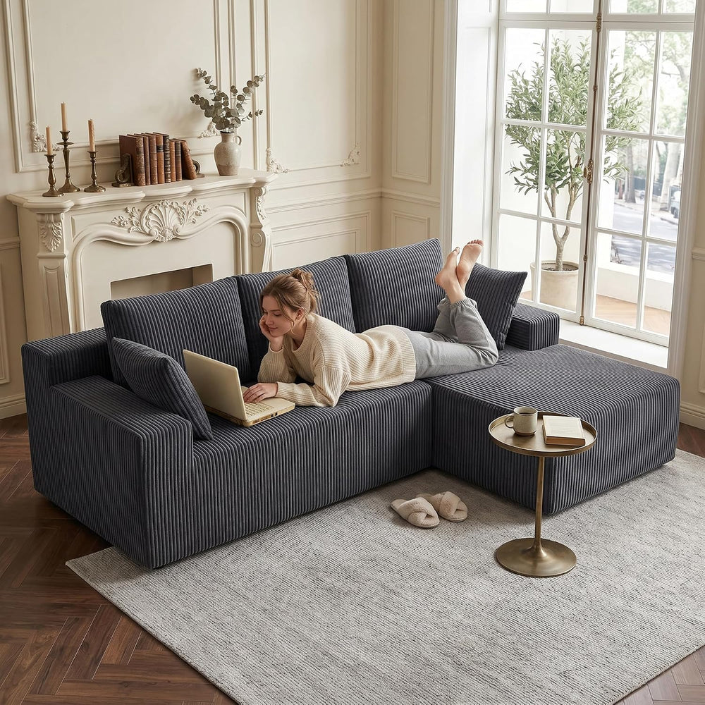 GRUSIGN Cloud Sectional Couches for Living Room, Modular L Shaped Couch with ...