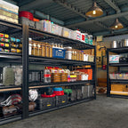 REIBII 60" W Garage Shelving, 4 Tier Storage Shelves Heavy Duty, 2500LBS Industrial Shelf, Adjustable Metal Shelving for Garage, Warehouse, School, Commercial, Business, 60" W x 60" H x 24" D