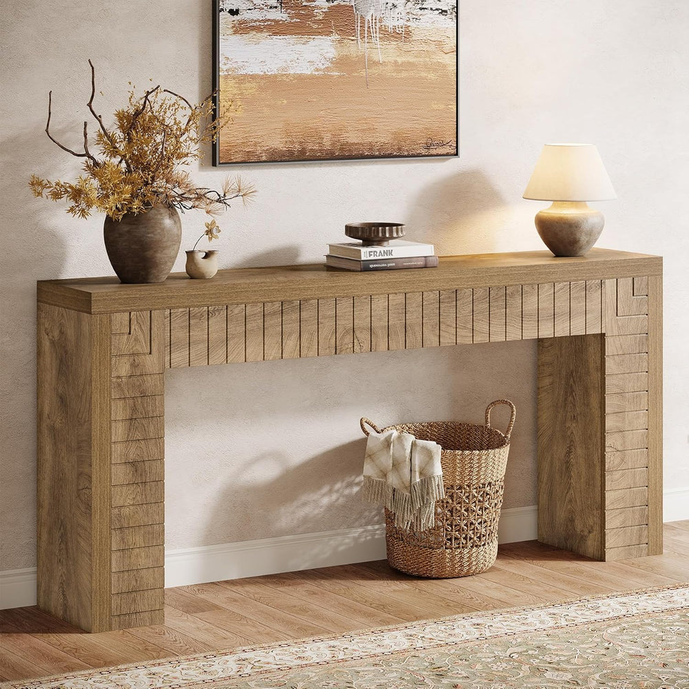 Tribesigns 70.9-Inch Extra Long Console Table for Entryway, Narrow Sofa Table...