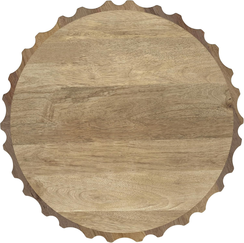 SIMPLIHOME Rolf Side Table - 16 inch Wide Solid Mango Wood End Table in Natur...