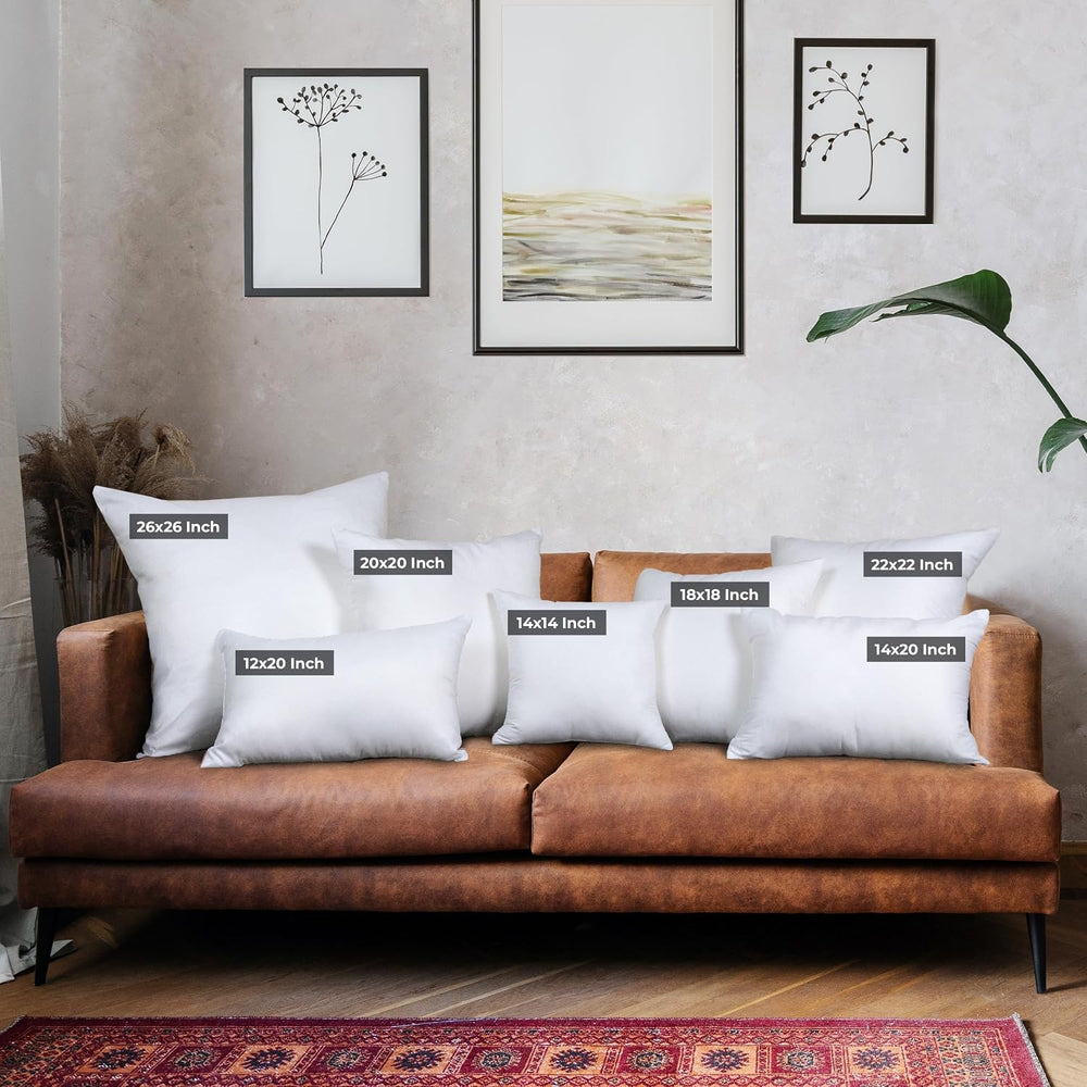 Utopia Bedding Throw Pillows, Decorative 22x22 Pillow Inserts, Set of 4