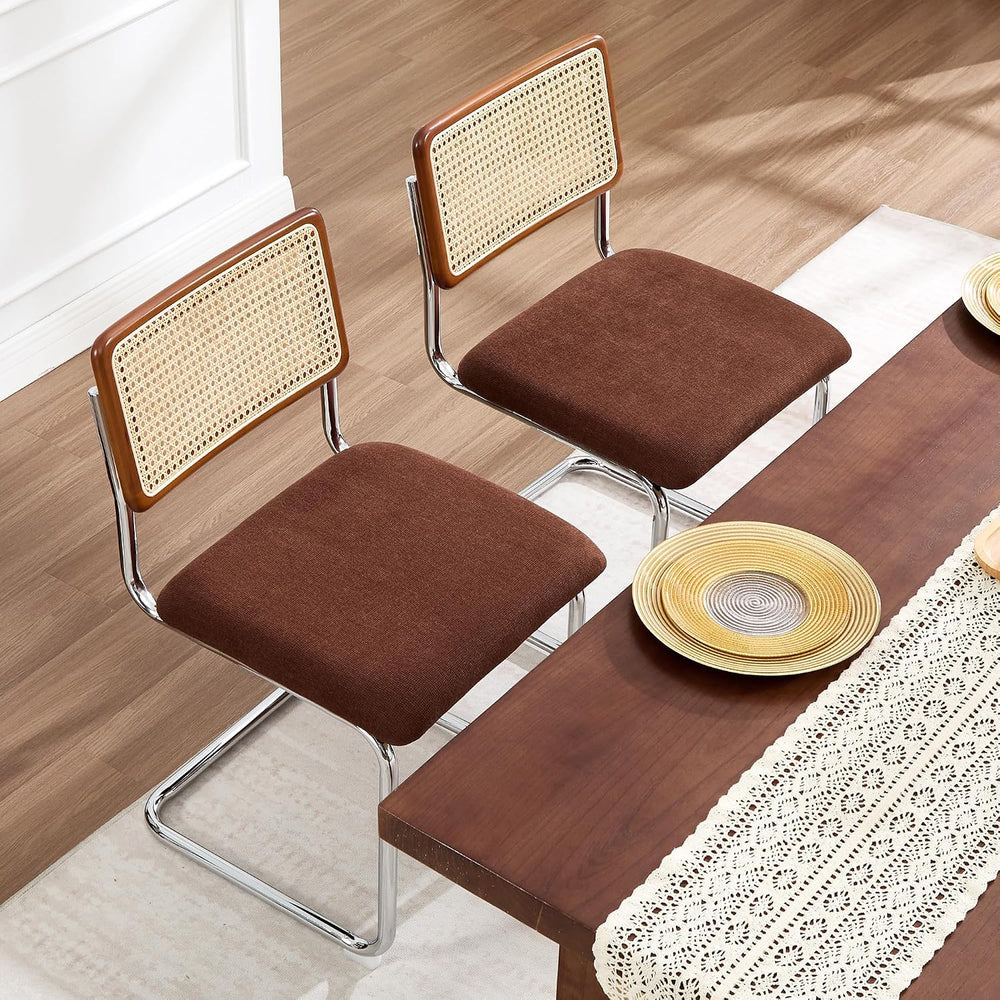Zesthouse Rattan Dining Chairs Set of 4, Mid Century Modern Dining Room Chair...