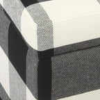 HomePop 36" Storage Ottoman Bench with Hinged Lid - Black Buffalo Plaid