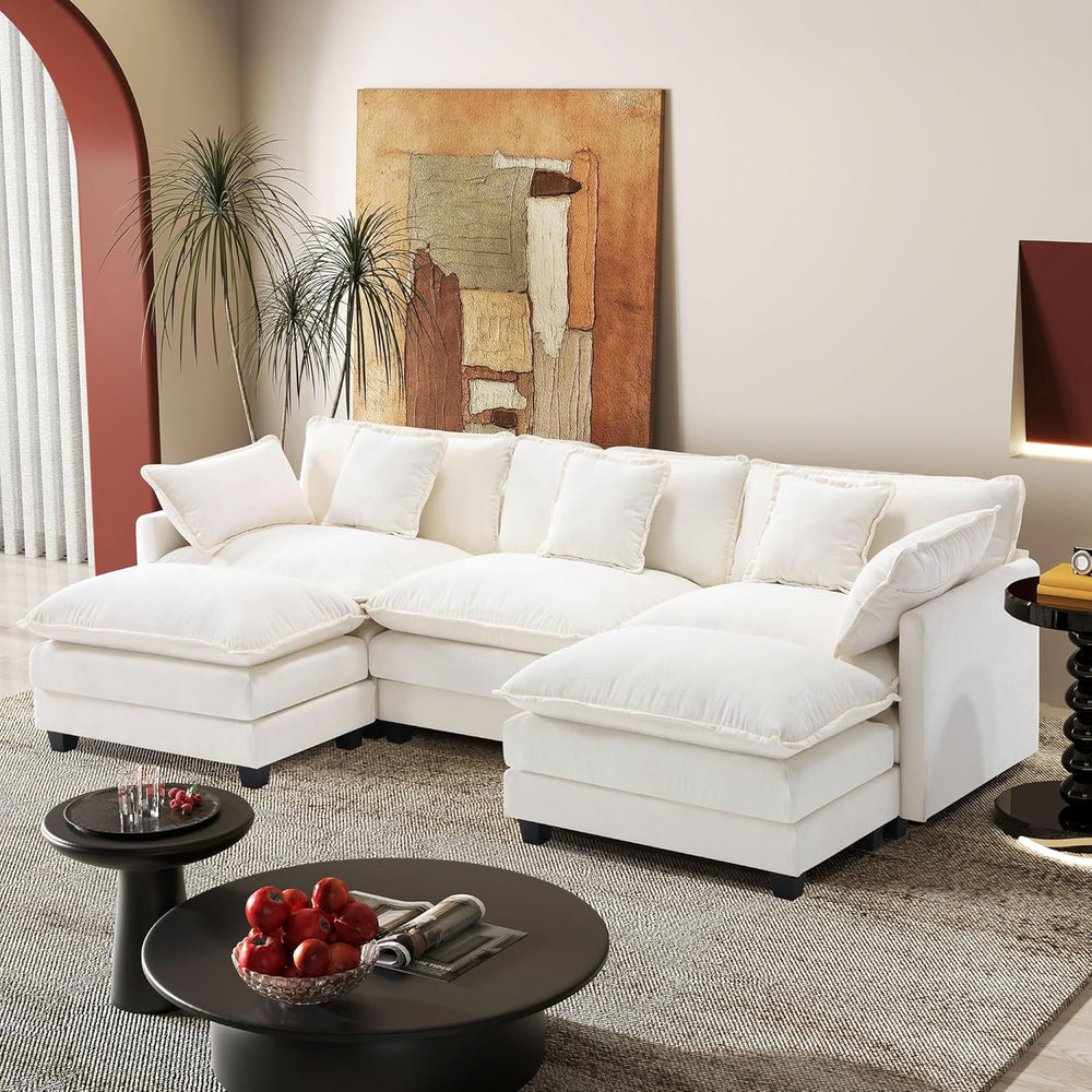 Hanherry Modular Sectional Sofa,Cloud Couch for Living Room,Modern Deep Seat ...