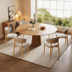 Dining Chairs Set of 4 for Kitchen Dining Table Mid Century Modern Farmhouse Upholstered Linen Dining Room Chairs with Metal Legs, Original Beige