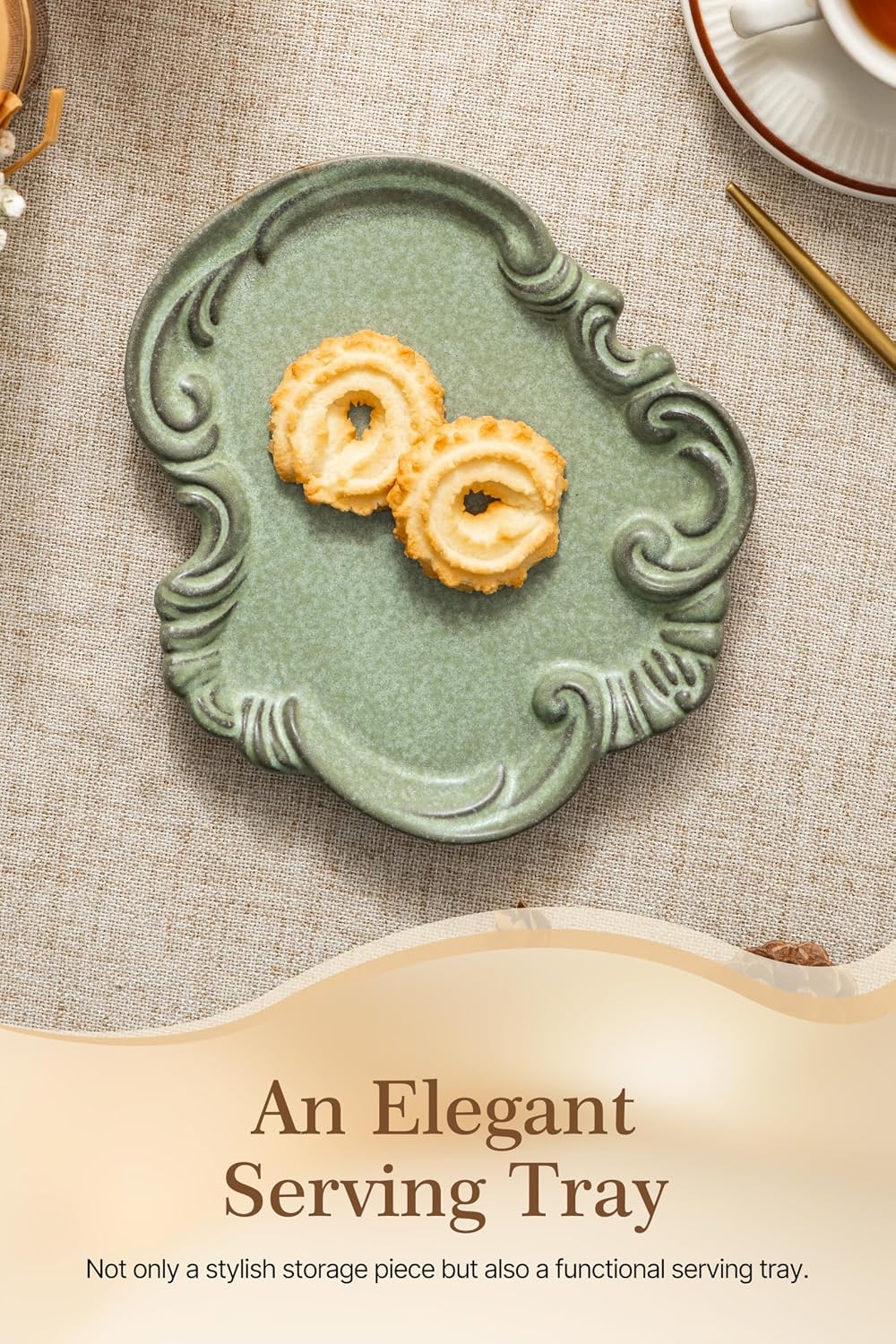 Jewelry Tray, Ceramic Jewelry Dish, Ring Dish, Trinket Tray, Rinket Dish, Ring Holder Dish, Key Bowl, Bathroom Vanity Tray, Retro, Vintage, Friendship Gifts, Anniversary Secret Santa, Deep Green