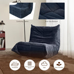 Bean Bag Chair for Adults,Bean Bag Chairs with High Density Comfortable Memory Foam,Giant Lazy Sofo Fireside Bean Bag Chair, for Living Room, Bedroom, Reading & TV (Bule)