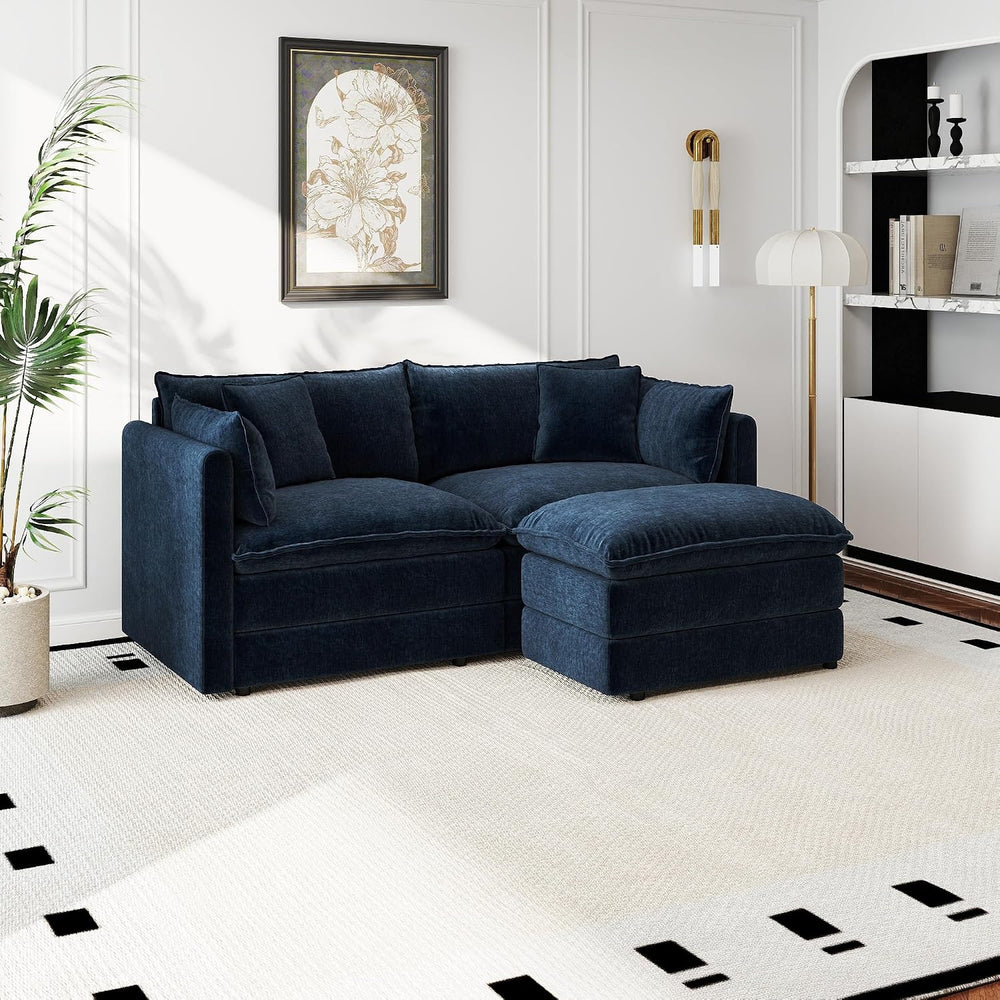 Aoowow Modular Sectional Sofa Modern Convertible Loveseat Couch,77.16 Inch De...