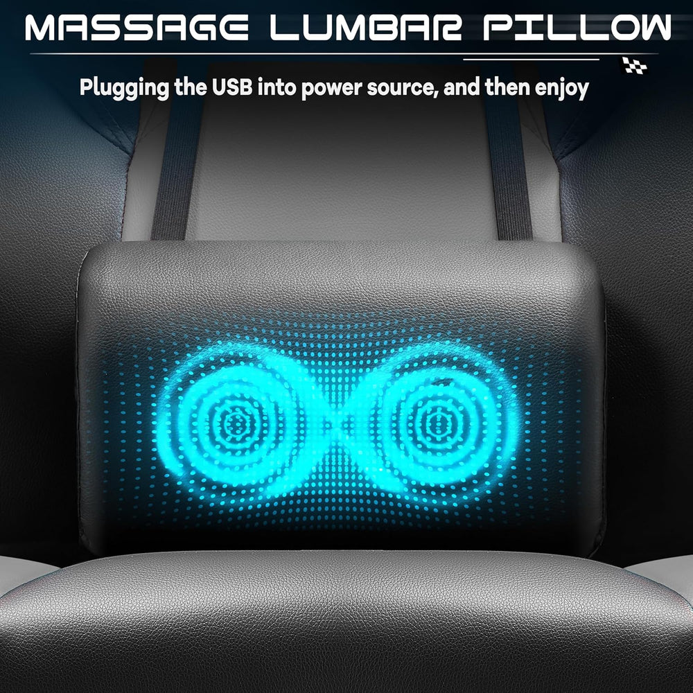 Gaming Chair for Adult, Computer Chair with Footrest Video Game Chair Big and...