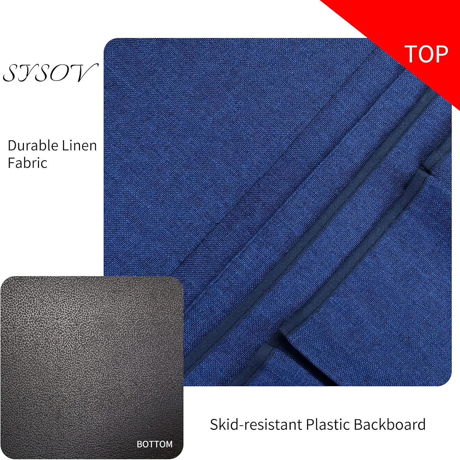 Bedside Caddy Bedside Storage Organizer Magazine Phone Tablet iPad Remote Holder, Organizer Caddy for Home College Dorm Bed, Sofa, Bunk Bed (Classic Blue)