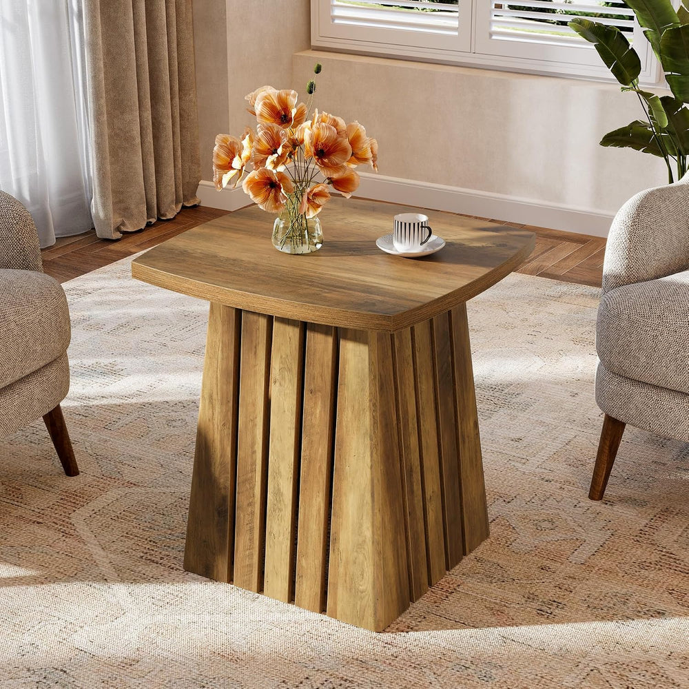 Tribesigns Small Side Table, Brown Farmhouse End Table for Living Room, 22&qu...