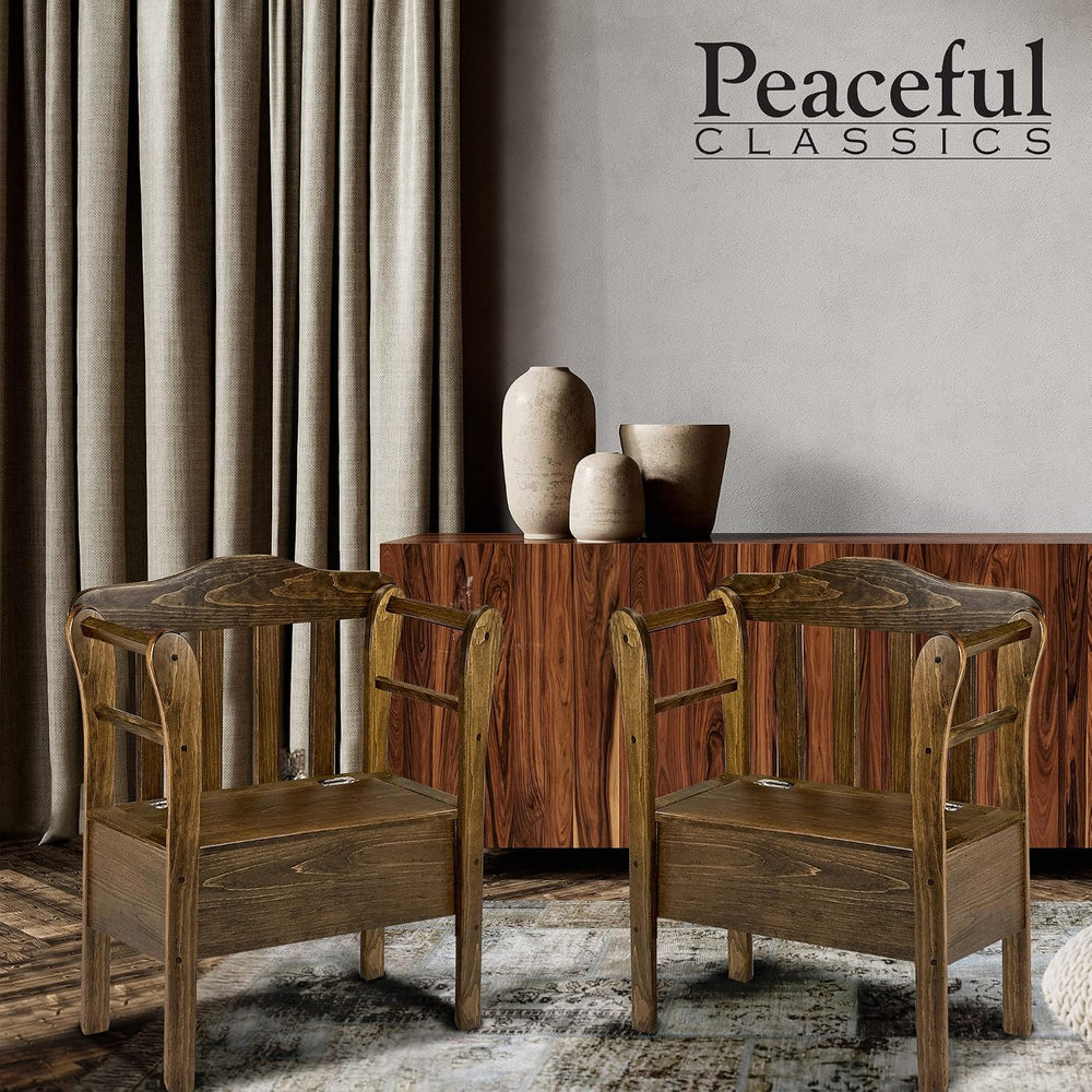 Peaceful Classics Bench with Storage - Small Wooden Storage Bench for Entrywa...