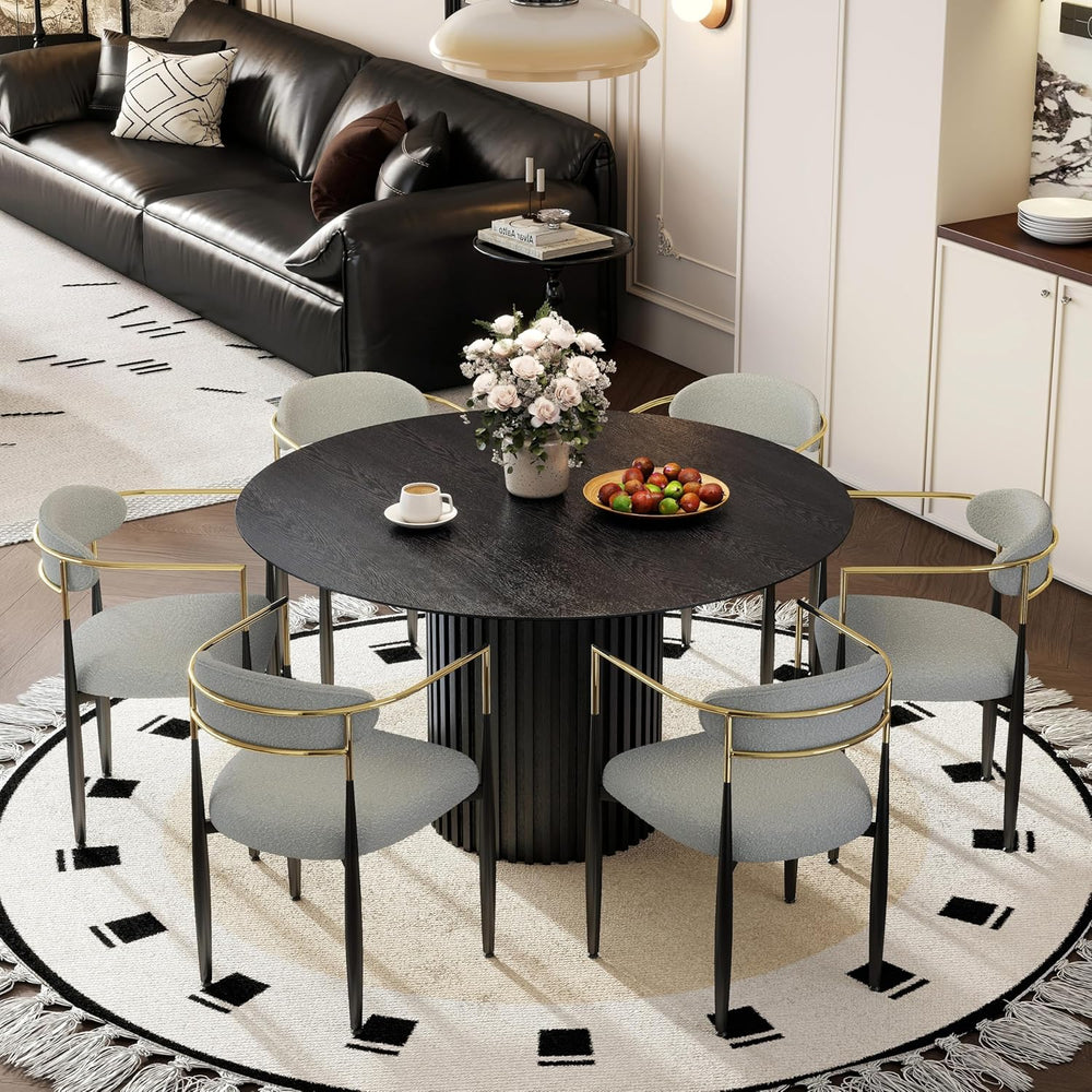 Baysitone Dining Chairs Set of 6 Mid-Century Modern Upholstered Boucle Dining...