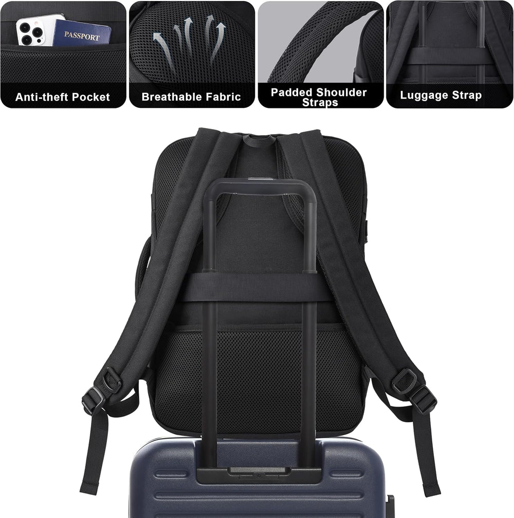 MOZETO TSA Approved Carry On Backpack, Extra Large Tactical Travel Backpack f...