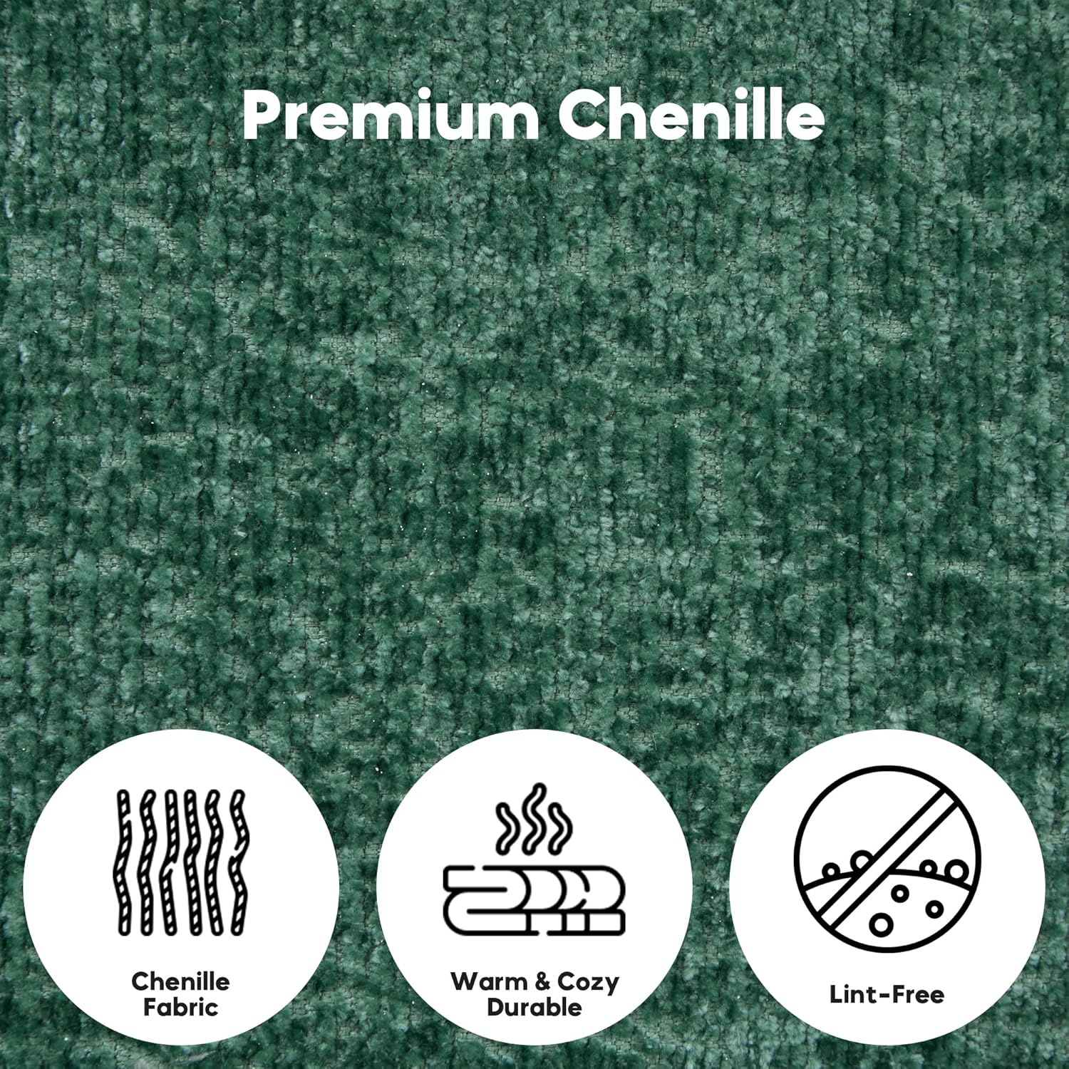 ZEIINPA Convertible Floor Sofa Bed with Fixed-Shape Frame, Modular Chenille Folding Mattress Couch with Armrest, Floor Sofa Lounge Couch for Living Room Bedroom Lounge Studio, Dark Green