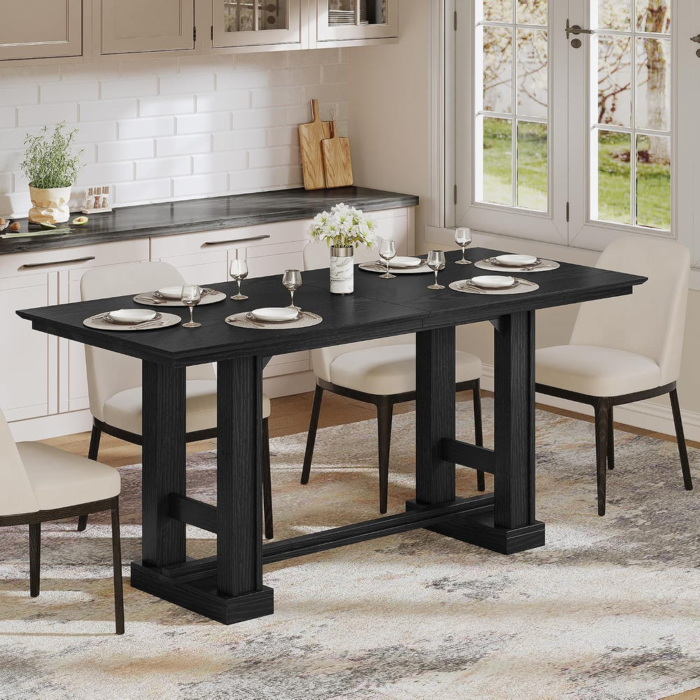 YITAHOME 70" Dining Table for 6–10 People, Farmhouse Rectangular Kitchen...