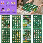 24 Grid Velvet Jewelry Drawer Organizer Tray Stackable Jewelry Trays Removable Dividers for Earring Rings Stud Necklaces (Set of 8, Green