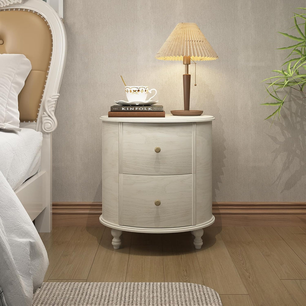 Chogori Solid Wood Plywood End Table Set of 2, Elegant Pine Side Tables with ...