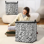 Large Comforter Storage Bag with Zipper,Closet Organizer for Clothes,Blankets,Quilts,Pillows,Fabric Storage Bags with Portable Handles 95L(2-Pack)