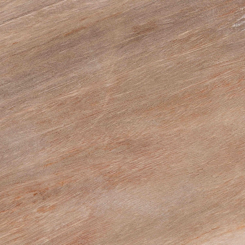 Bali & pari Ziva End Table with Petrified Wood Top - Pedestal Accent Side...