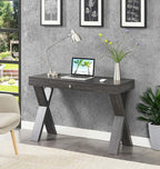 Convenience Concepts Newport 1 Drawer Desk, Weathered Gray