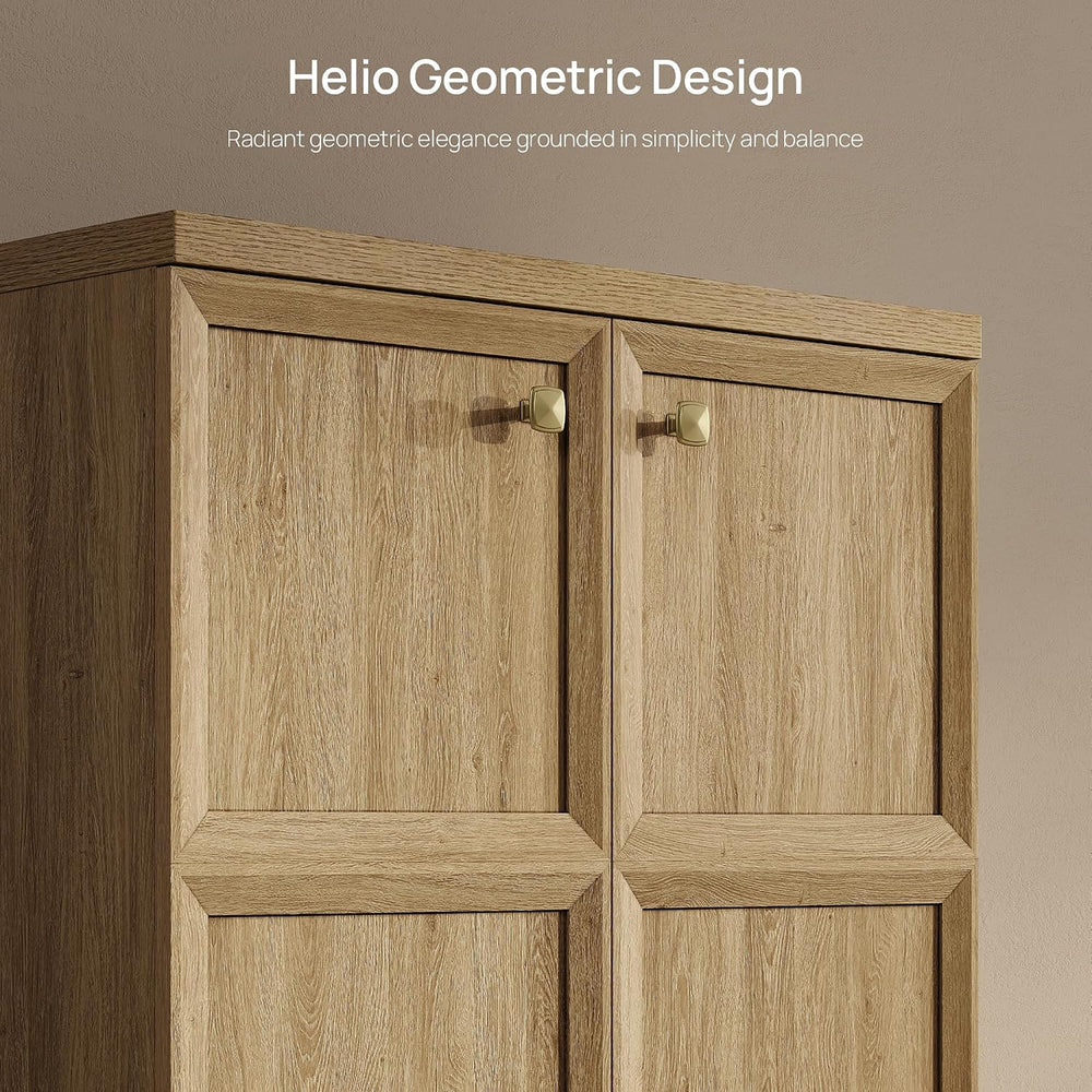SICOTAS Buffet Cabinet with Storage, 34" Tall Modern Farmhouse Sideboard...