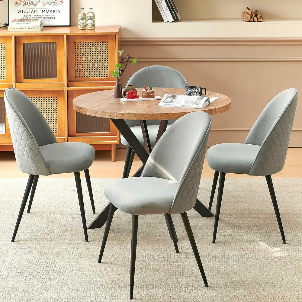 Homedot Dining Table Set for 4, Modern Mid-Century Compact Kitchen Table with...