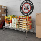 21" Deep x 48" Wide x 8" Height Wire Shelving Kit | 1-Tier | NSF Commercial Storage Rack Unit