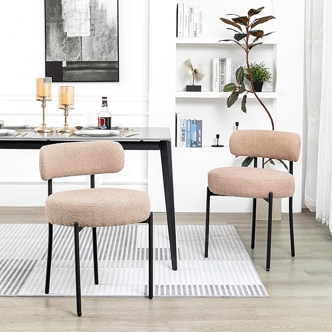 DYHOME Kitchen Chairs Mid-Century Modern Dining Chairs Set of 2, Kitchen Dini...
