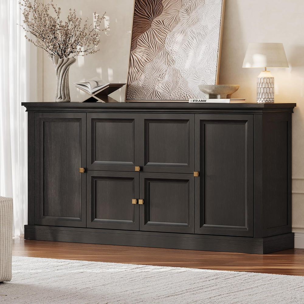 ONBRILL 63" Large Buffet Cabinet with Storage, Farmhouse Sideboard Cabin...