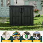 NUNU LAB Outdoor Storage Cabinet 36 Cu.Ft Garden Storage Shed Waterproof Lockable for Garden Hoses, Generator, and Lawn Mower