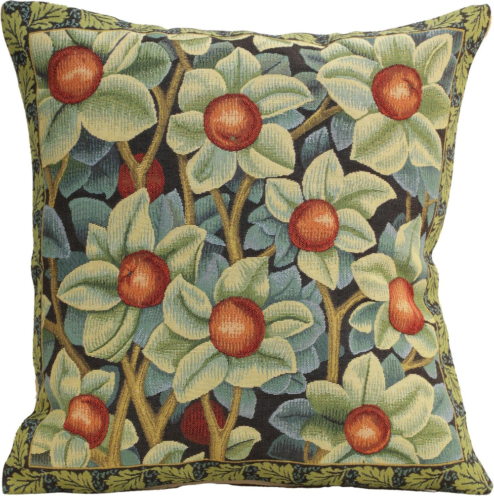 William Morris Orange Tree Tapestry Throw Pillow Cover 18 x 18 in