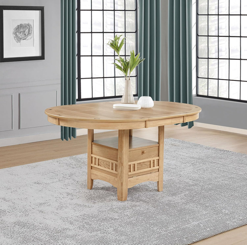 Coaster Home Furnishings - LAVON - Wood - Oval Extendable Dining Table with 1...