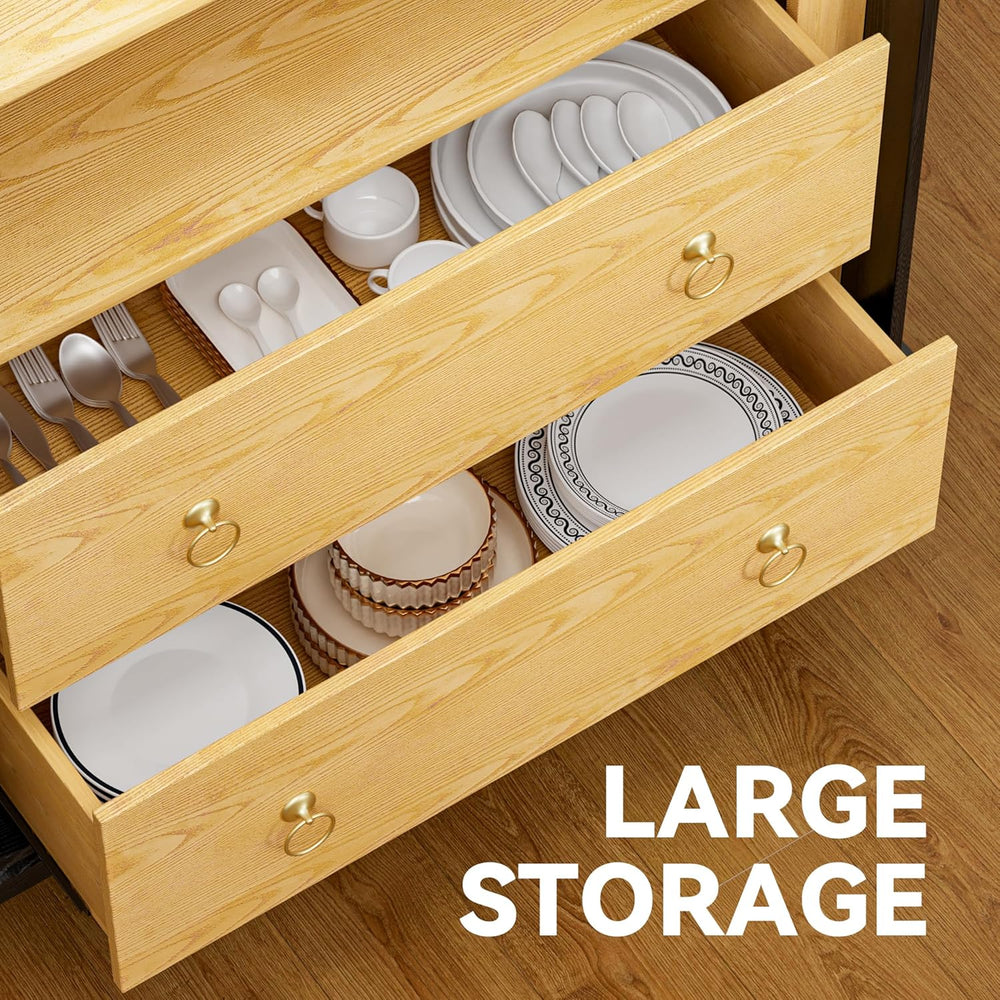 YESHOMY Kitchen Pantry Cabinet, 71" Arched Storage Cabinets Tall Pantry,...
