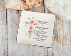 Christian Gifts for Women, Faith Inspirational Gifts - Floral Cross 4" Jewelry Dish, Religious Gift for Mom, Sister, Daughter, Friends - Catholic Bible Verse, Communion, Confirmation Gift for Her