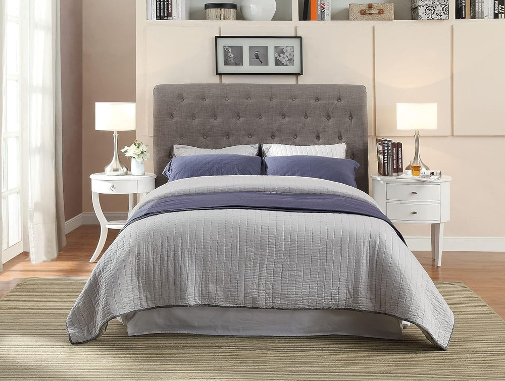 Modus Furniture Royal Tufted Headboard, King, Espresso