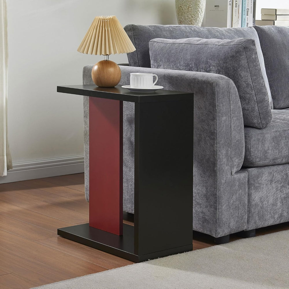 Kings Brand Furniture Hayward Side Table for Couch, Snack and Laptop Modern A...