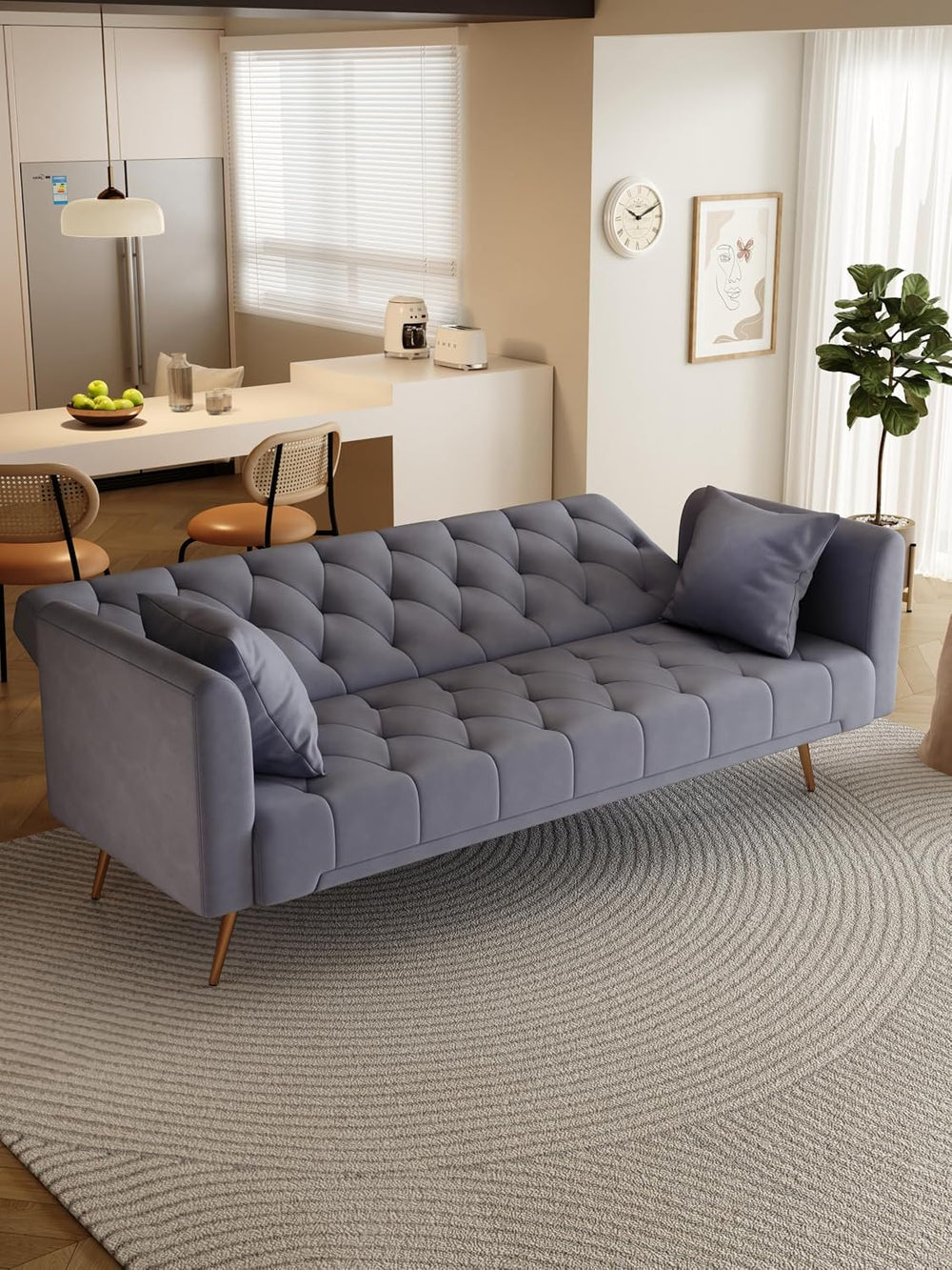71-inch Multi-Functional Love Seat Sofa for Living Room & Bedroom