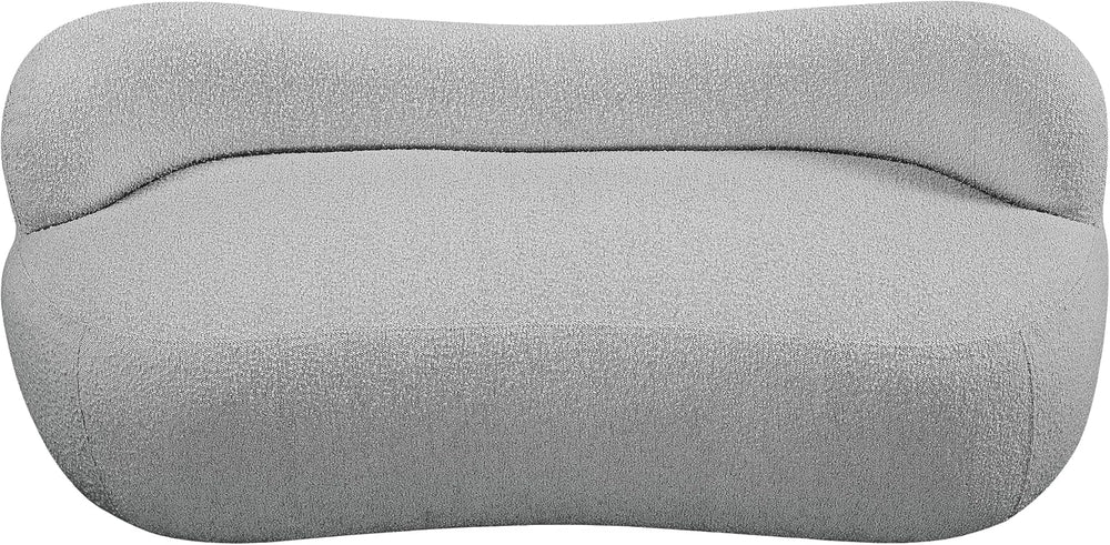 Meridian Furniture 119Grey Flair Collection Modern | Contemporary Boucle Fabr...