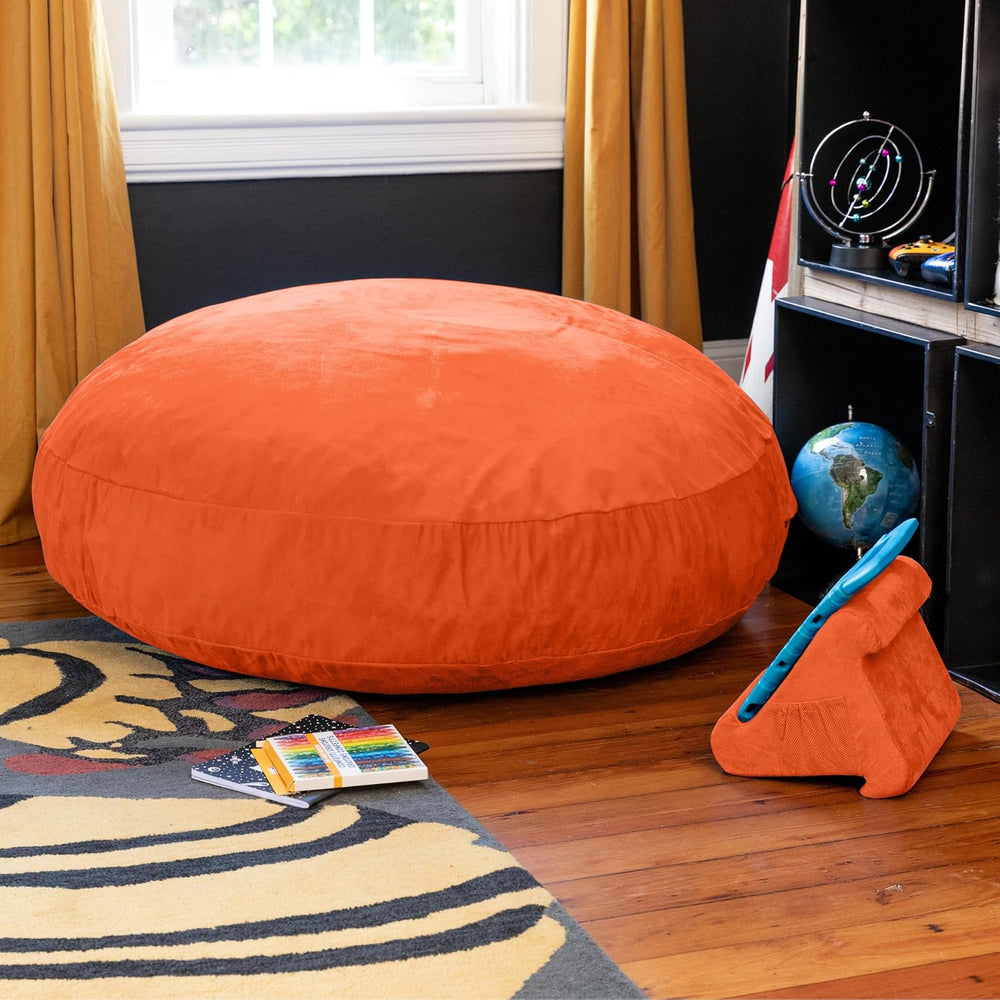 Jaxx Cocoon 4 Foot Bean Bag Chair and Crash Pad, Mandarin