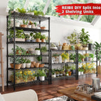 REIBII 6 Tier Wire Shelving,1800LBS Storage Shelves Metal Shelves for Storage Rack,75''H Adjustable Garage Shelving Heavy Duty Shelving Units Pantry Shelf Kitchen,75''HX35.5''WX18''D