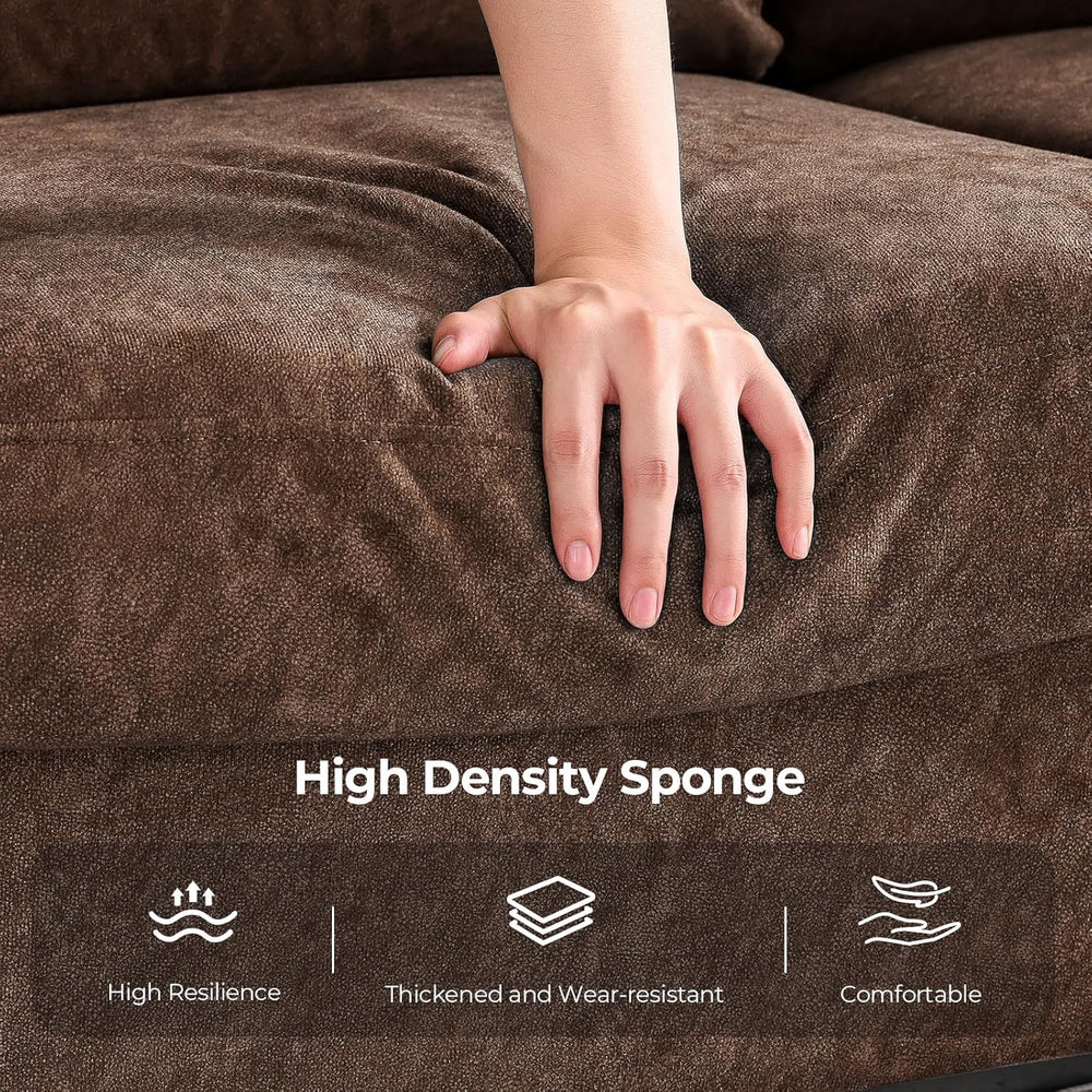 COPIAE 3 Seater Sofa Couch with Deep Seat, 90" Modern Upholstered Sofa w...