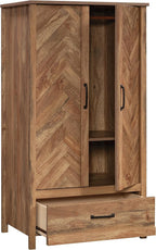 Sauder Cannery Bridge Armoire, L: 32.36" x W: 22.52" x H: 59.80", Sindoori Mango Finish