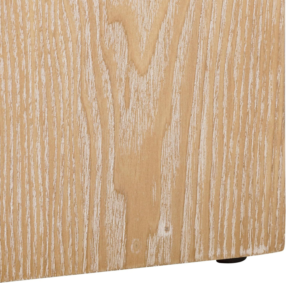 SAFAVIEH Home Collection Baraki Modern Bleached White Pedestal End Table (Ful...