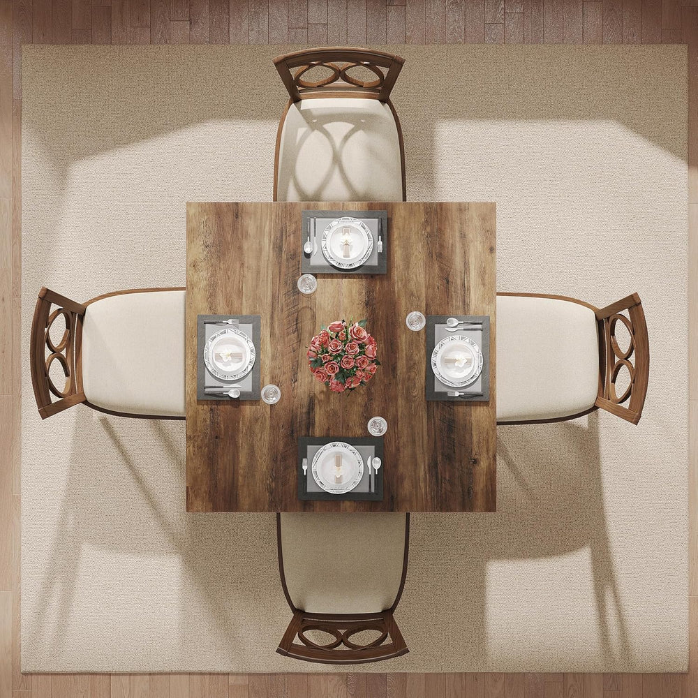 Tribesigns Wood Dining Table Modern Kitchen Table for Dining Room Living Room...