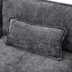 Ball & Cast 109" Oversized Sectional Sofa,Comfy Cloud Couch W/Movable Storage Ottoman,L Shaped Sectional Sofa W/USB Charging Port,Phone Holder&Side Pocke,Chenille Fabric,for Living Room,Gray