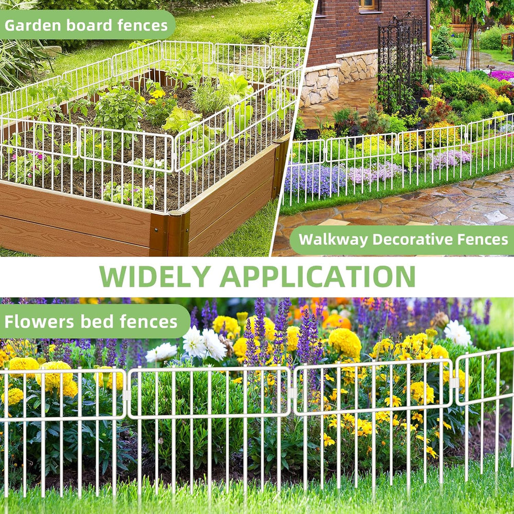 Blingluck Animal Barrier Fence, 10 Pcs Upgrade 1.26 in Gap Decorative Fences ...