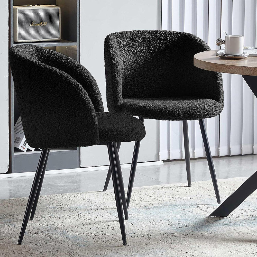NORDICANA 3 Piece Dining Table and Chair Set, 37-Inch Engineered Wood Round T...