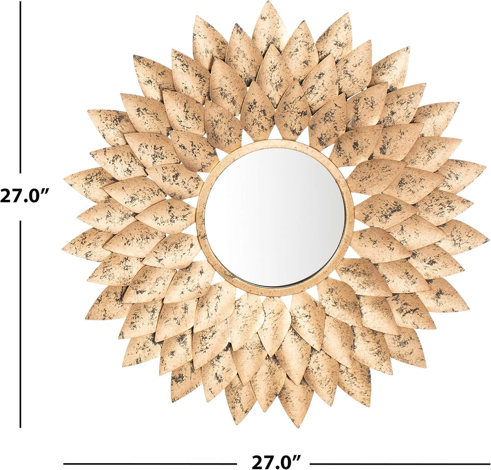 Safavieh Home Collection Lana 27-inch Gold Sunburst Round Mirror