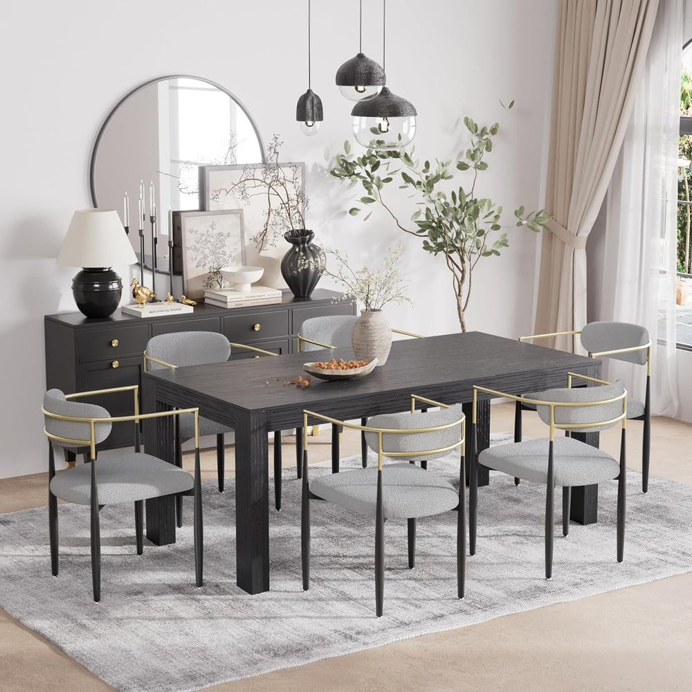 Baysitone Dining Chairs Set of 6 Mid-Century Modern Upholstered Boucle Dining...